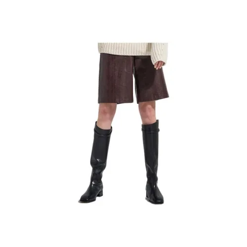 System Casual Shorts Women's Burgundy