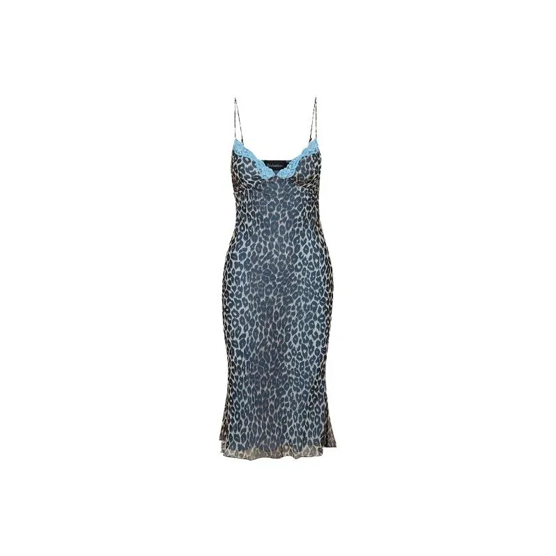 Realisation Par THE JAIME In Bellini Slip Dresses Women's Floral Leopard Print-0