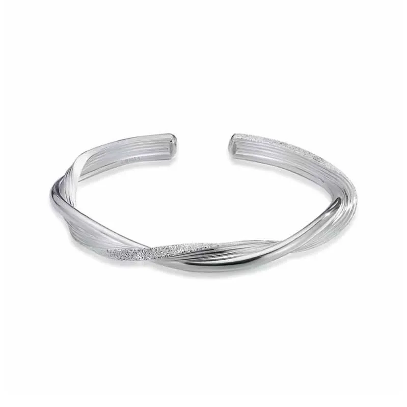Hui Xuan Charm 999 Fine Silver Bangles Women's-0