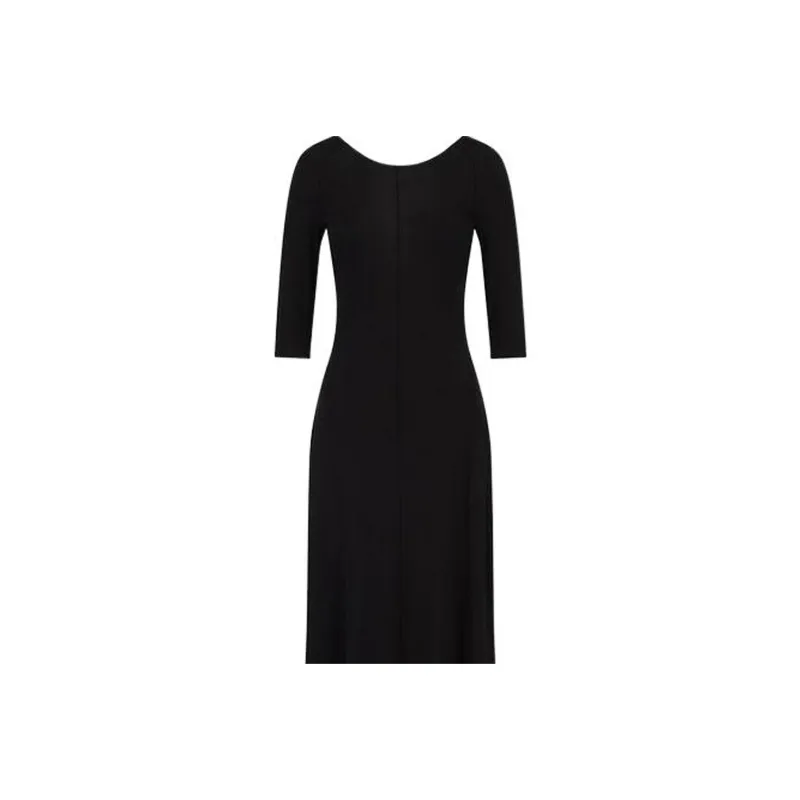 ARMANI EXCHANGE Short Sleeved Dresses Women's Black-4