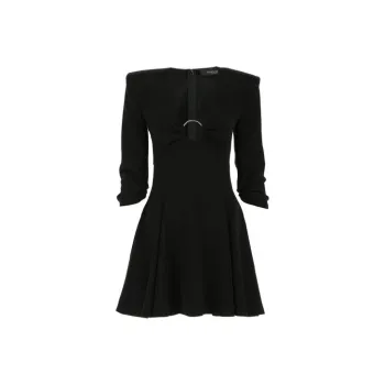 VERSACE Short-Sleeved Dresses Women's Black