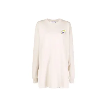 OFF WHITE FW21 Long Sleeved Dresses Women's Beige