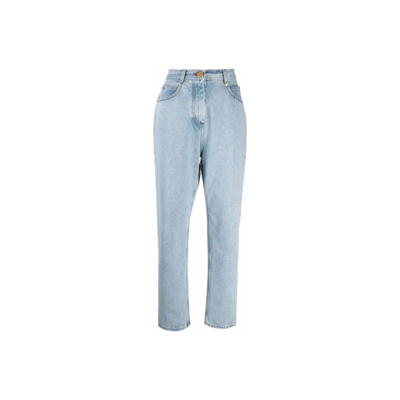 BALMAIN SS22 Jeans Women's Blue-0