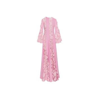 OSCAR DE LA RENTA SS24 Long-Sleeved Dresses Women's Pink
