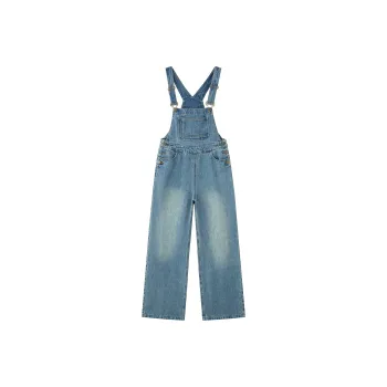Luqingyi Overalls Women's Denim Blue