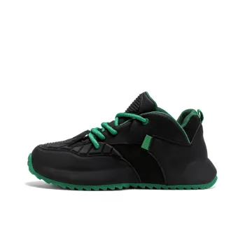 TELENT Slip Resistant Waterproof Coverage Low Top Chunky Sneakers Men's Green Black
