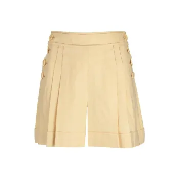Zimmermann High Tide Button-Detailed Shorts