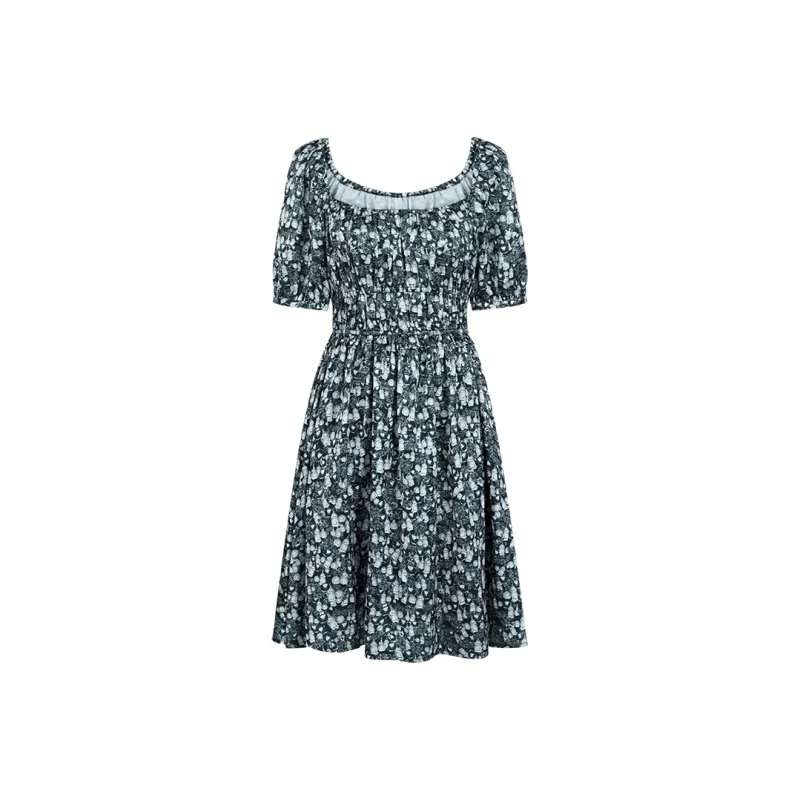 THE SEA LIFE Short Sleeved Dress Women's Spruce Green-0