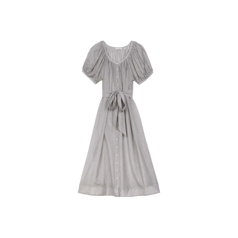 DOEN JUNO DRESS Short-Sleeved Dresses Women's Gray-0
