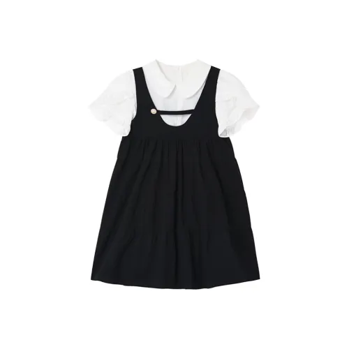 COVER TIME Short Sleeved Dress Women's Black