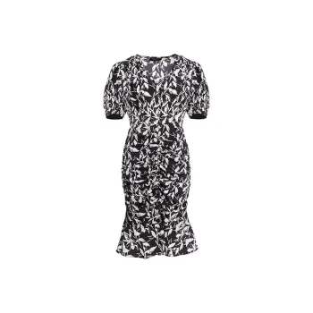 BESIONIA SS23 Short-Sleeved Dresses Women's Black White
