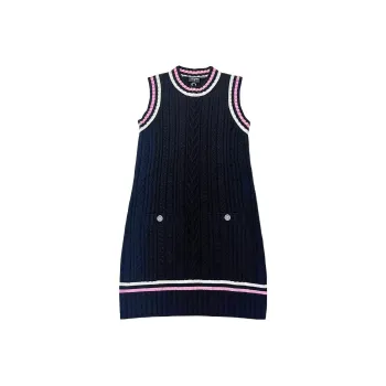 CHANEL SS23 Sleeveless Dress Women's Black