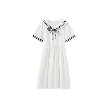 XUANSHU Short Sleeved Dresses Women's