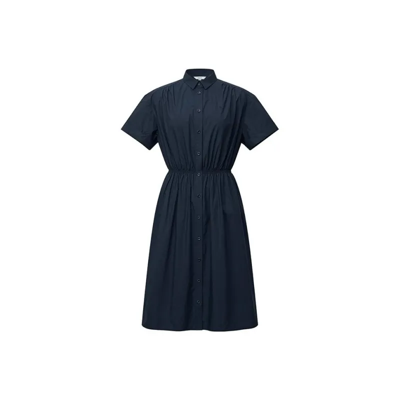 HAZZYS Short Sleeved Dresses Women's Navy Blue-0