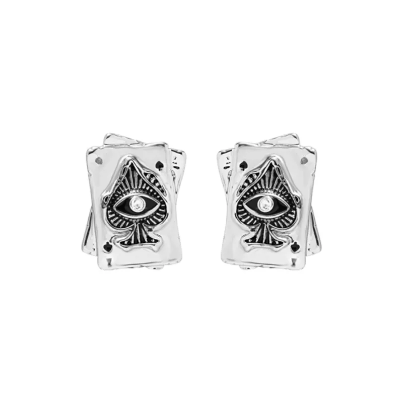 KING OF BLING Alloy, Oil Drip Earrings Women's-0