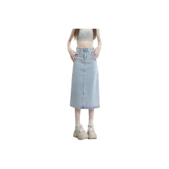 Jean West SS24 Denim Long Skirts Women's