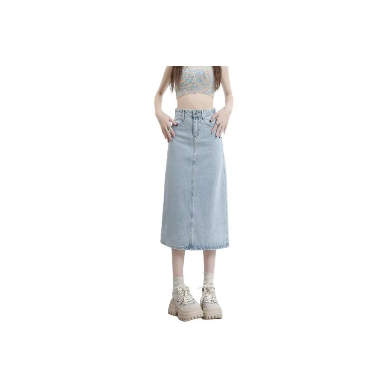 Jean West SS24 Denim Long Skirts Women's-1