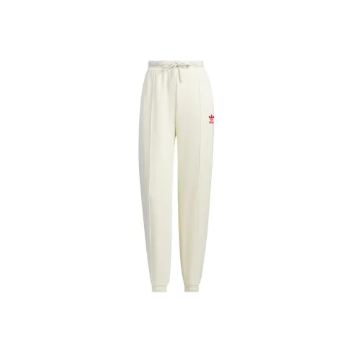 Adidas Originals FEIFEI RUAN CO BRANDED MODEL Knitted Sports Pants Women's White
