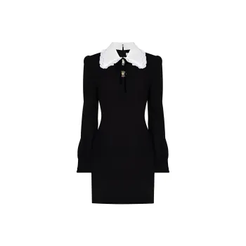 Alessandra Rich Long-Sleeved Dresses Women's Black
