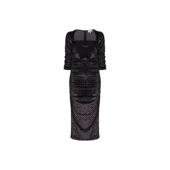 GANNI Long Sleeved Dresses Women's Black