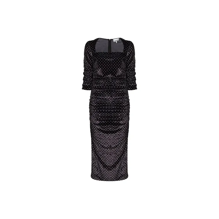 GANNI Long Sleeved Dresses Women's Black-0