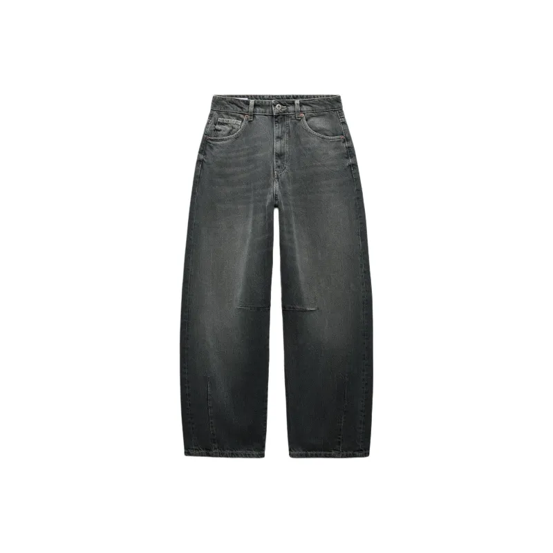 ZARA Trf Jeans Women's Blue Gray-0