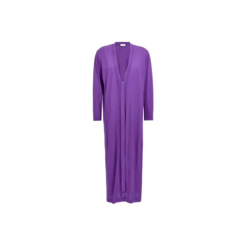 PAROSH Long Sleeved Dresses Women's Purple-0