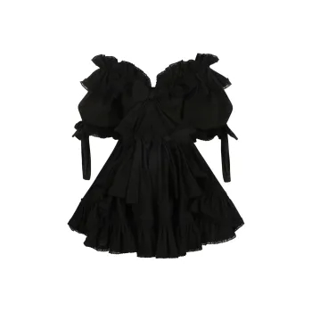 Selkie Collection FW24 Short Sleeved Dresses Women's Black