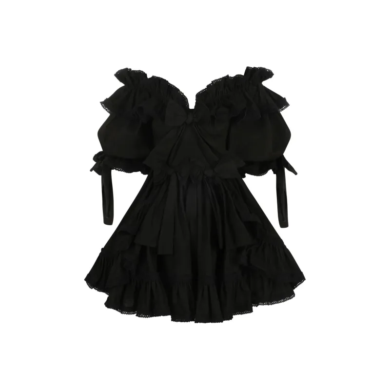 Selkie Collection FW24 Short Sleeved Dresses Women's Black-0