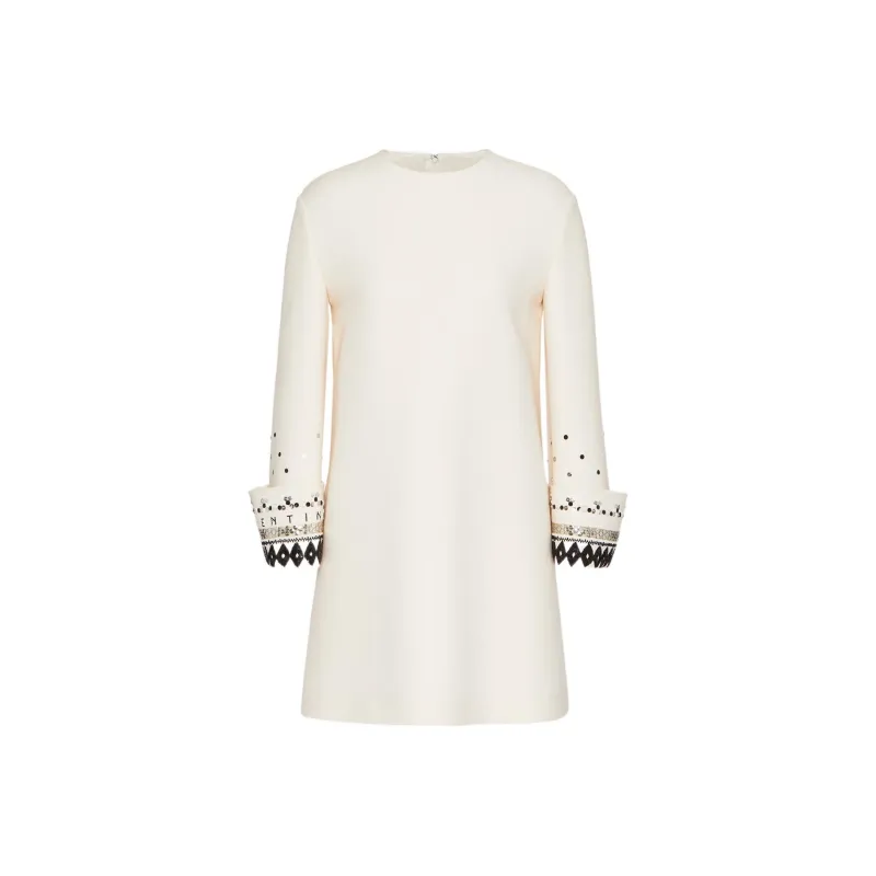 Valentino Long-Sleeved Dresses Women's White-0