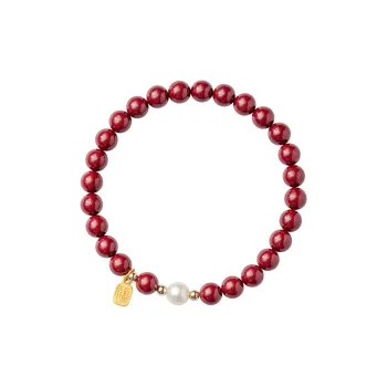 WUMZK Reconstructed Cinnabar Bracelets Unisex