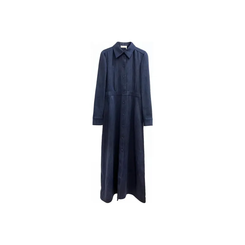 Chloe FW22 Long Sleeved Dresses Women's Blue-0