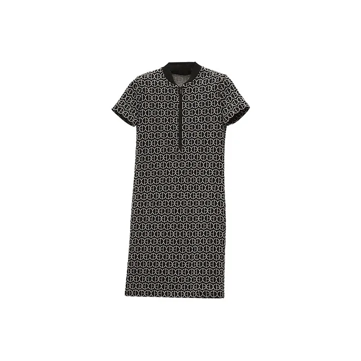 HERMES SS22 Short Sleeved Dresses Women's Black-0