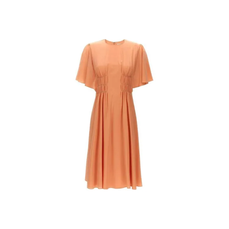 Chloe Short Sleeved Dresses Women's Orange-0