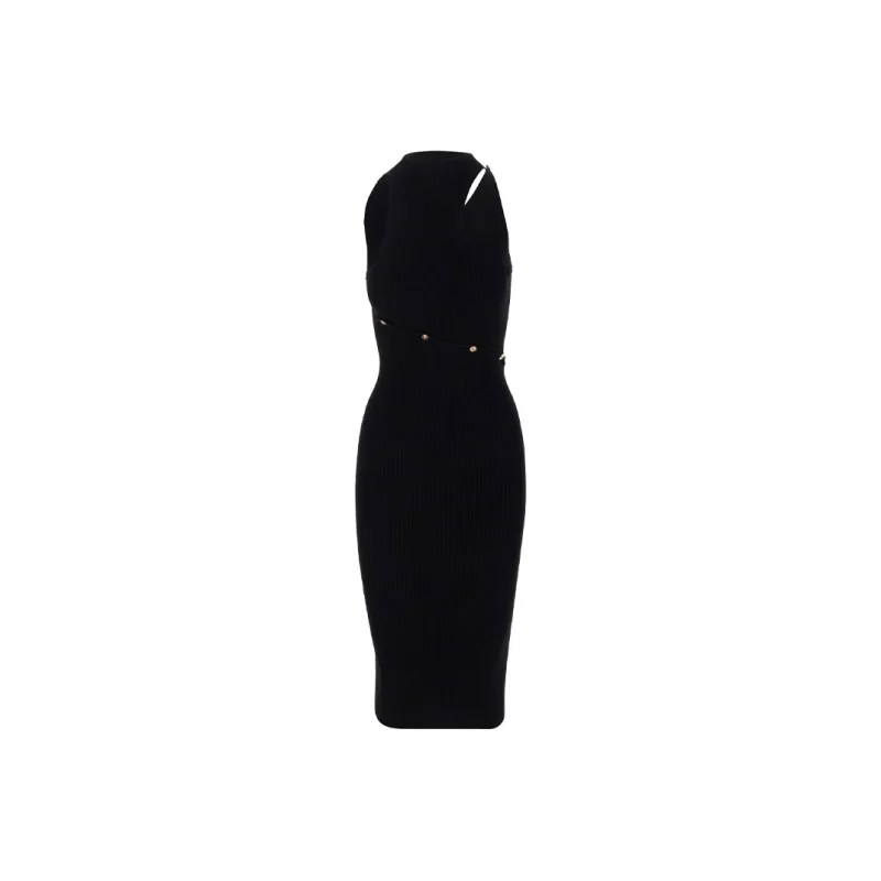 VERSACE VERSACE SS22 Sleeveless Dress Women's Black-0