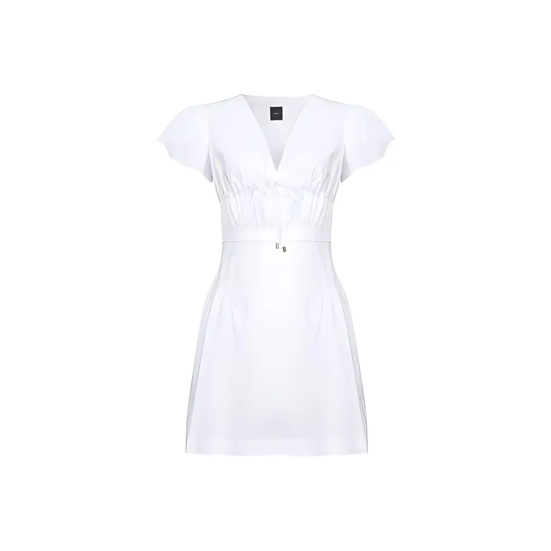 PINKO Short Sleeved Dresses Women's White-0