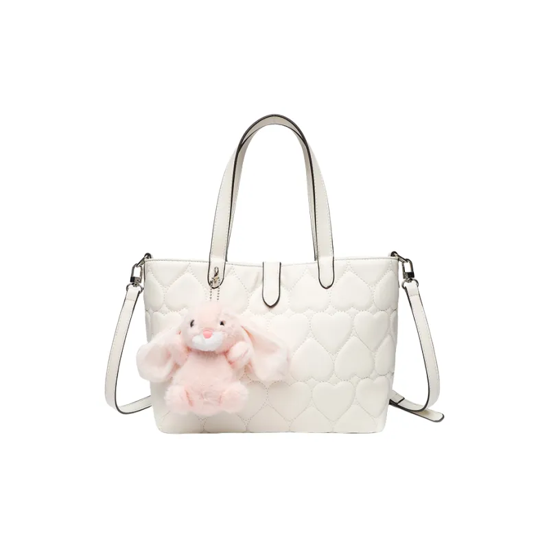 OCTSUI PU Handbag Women's Pink/White-4