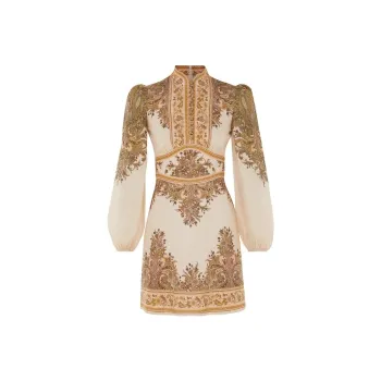 Zimmermann Natura Buttoned Mini Dress