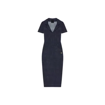 Givenchy Denim Pockets Midi Dress 'Medium Blue'