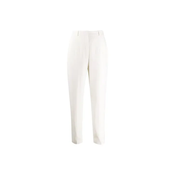Alexander McQueen High Rise Straight Leg Pants-0