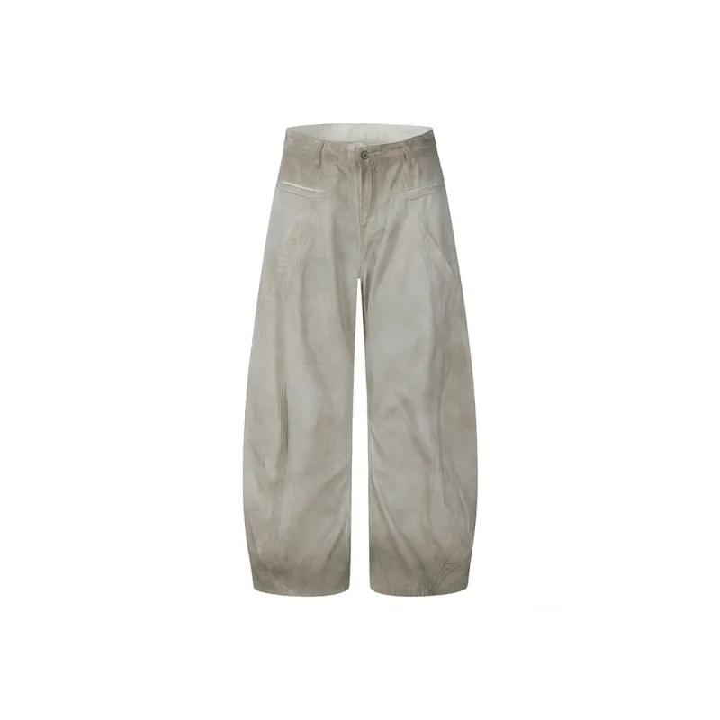 YIXIAOMO Jeans Unisex Dirty White-0