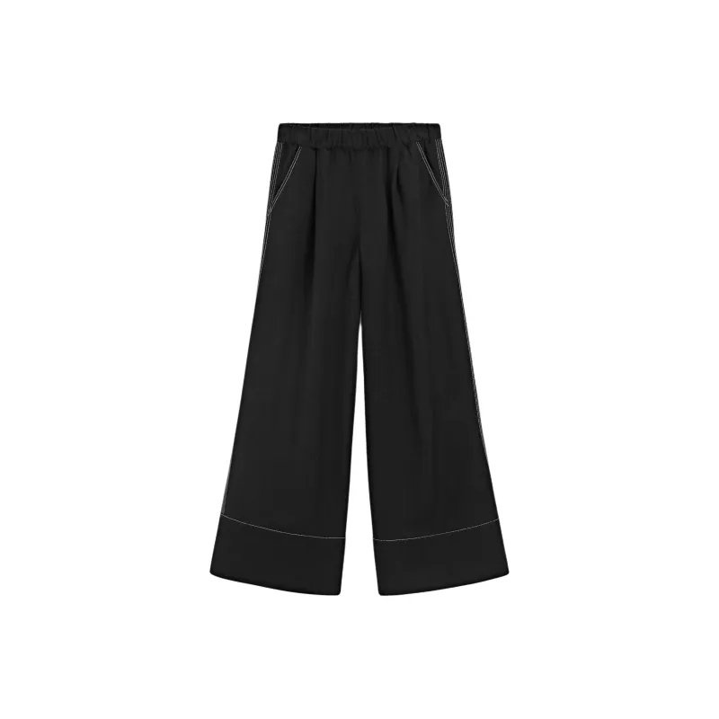 Massimo Dutti Casual Pants Women's Black-0