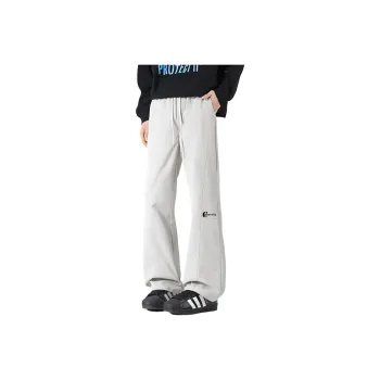 Caramella Casual Pants Unisex White Heather Gray