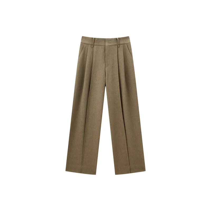 PEACEBIRD Casual Pants Women's Brown-0