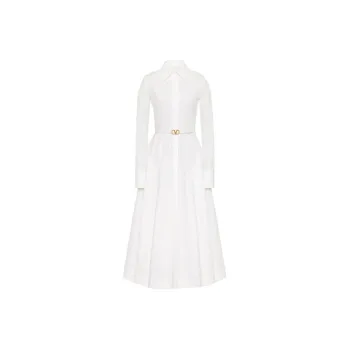 Valentino Long-Sleeved Dresses Women's White