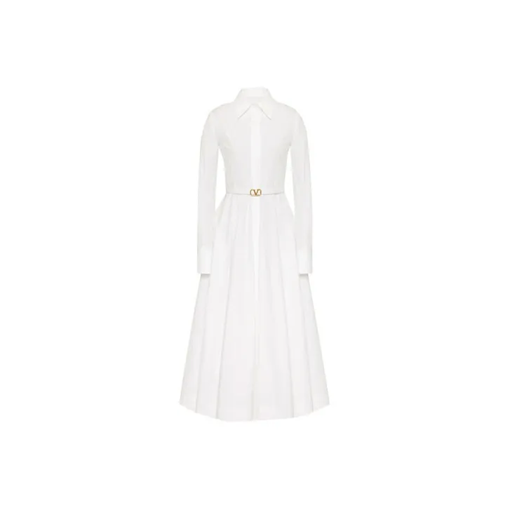 Valentino Long-Sleeved Dresses Women's White-0