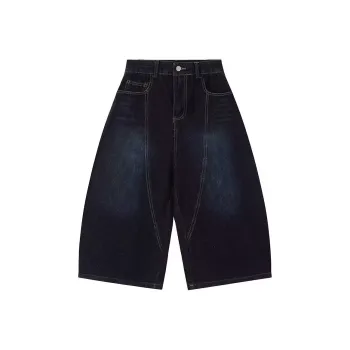 TONYBEAR Denim Shorts Unisex Blue