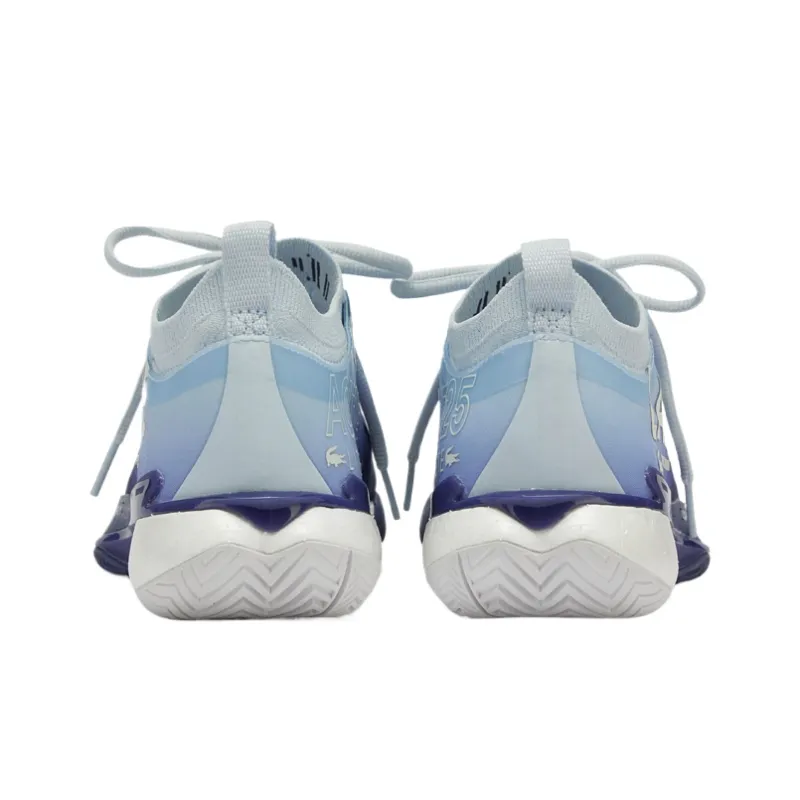 LACOSTE Slip Resistant Low Top Tennis Shoes Women's Light Blue-4