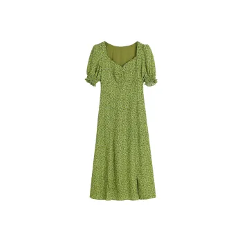 Migu Short Sleeved Dresses Women's Green