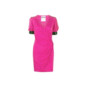 MOSCHINO Short-Sleeved Dresses Women's Rose Red